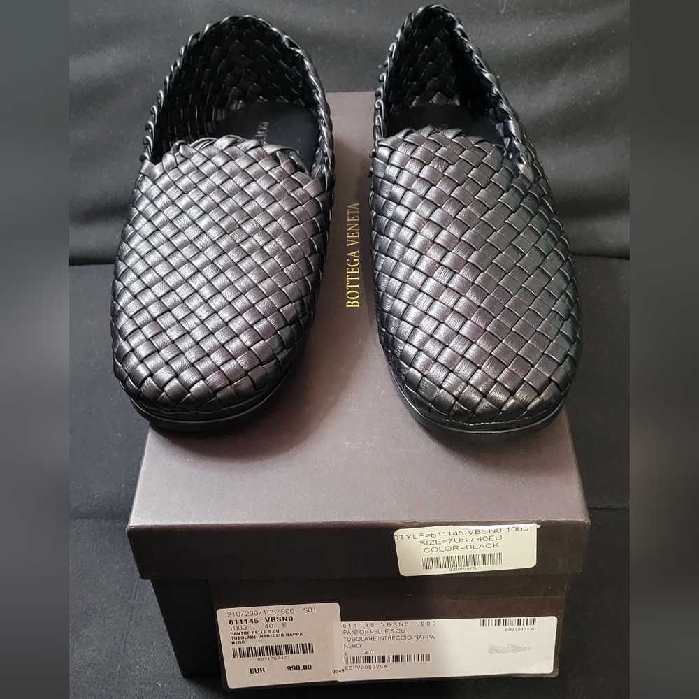 Bottega veneta Pantof Pele slippers